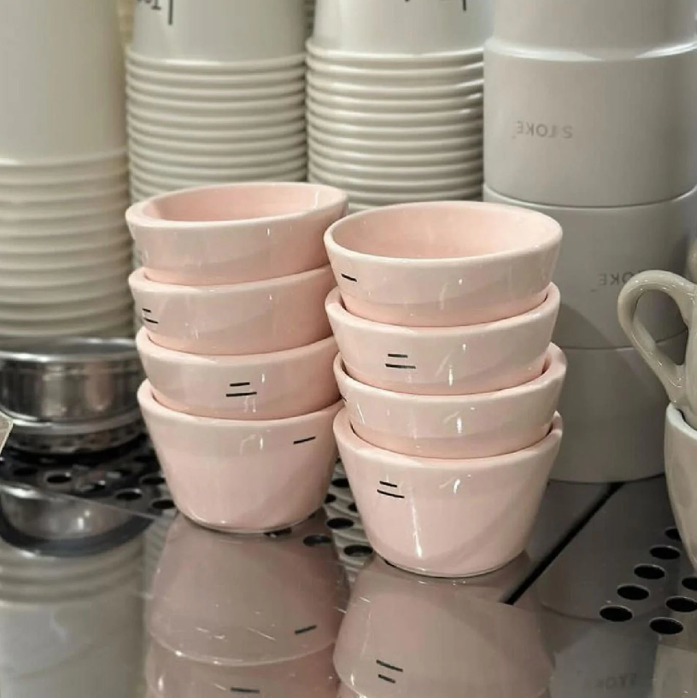 TOTO — Conjunto com 2 Xícaras de Espresso com Dupla Borda